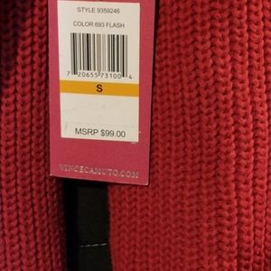 Camuto red turtleneck sweater